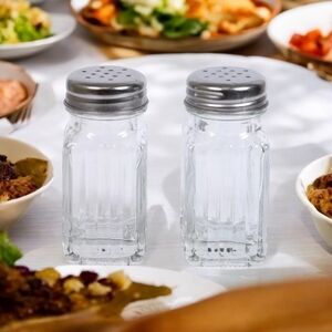 NIB Cooking Concepts Glass Salt & Pepper Shaker Salt Shaker & Pepper Shaker Set